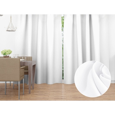 Biante Dekoračný záves Rongo RG-031 Studený biely 140x170 cm