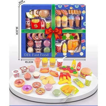 Man Yuk Toys 4 в 1 комплект за игра с храна, 39 части - на унгарски език (ly8652)