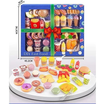 Man Yuk Toys 4 в 1 комплект за игра с храна, 39 части - на унгарски език (ly8652)