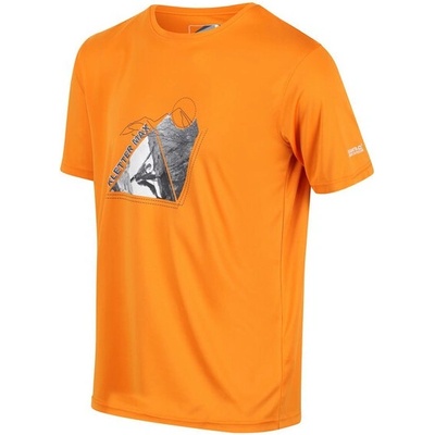 Regatta pánske tričko Fingal Slogan oranžové