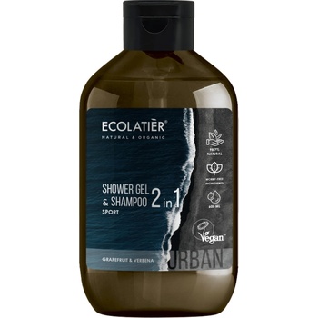 EcoLab Ecolatiér Urban Men sprchový gél 2 v 1 Grapefruit a verbena 600 ml