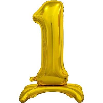 Godan Samostojaci fóliový balón 1 zlatý 74 cm