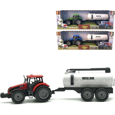 Alltoys Traktor na setrvačník s cisternou modrý