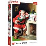 Trefl Пъзел Trefl от 1000 части - Coca-Cola: Дядо Коледа край камината (10922)