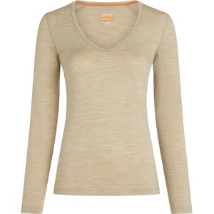 Icebreaker Дамско мериносово термобельо Icebreaker Women's Merino 200 Oasis L/S V Neck Merino base layer - Bay Heather (115-2821-0113)