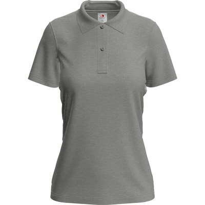 Stedman classic polo st3100 / Дамска поло риза - сив акцент m (st3100gyhl)