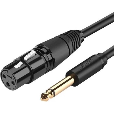 UGREEN AV131 Женски XLR кабел за жак 6.35 men - 2 m (черен) (20719 AV131)