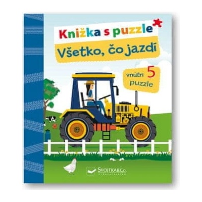 Knižka s puzzle Všetko, čo jazdí - Laura Teller