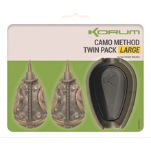 Korum Set Krmítek A Formičky Camo Method Twin Pack - Large