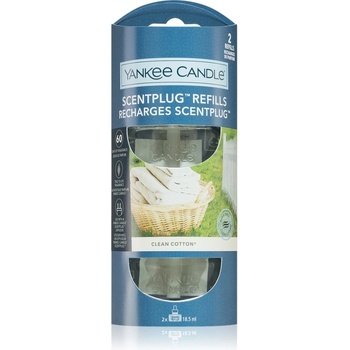 Yankee Candle Clean Cotton пълнител за електрически дифузер 2x18, 5ml