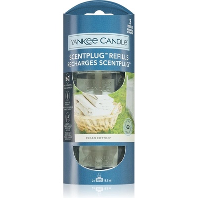 Yankee Candle Clean Cotton пълнител за електрически дифузер 2x18, 5ml