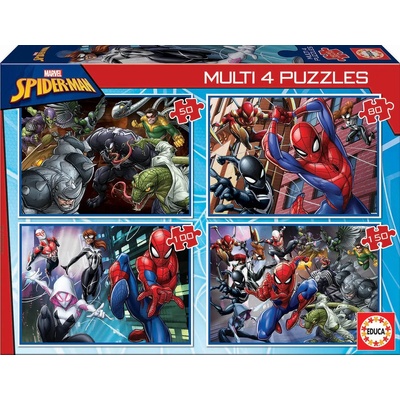 Educa - Puzzle 4x Puzzle Spiderman II - 40 - 99 piese