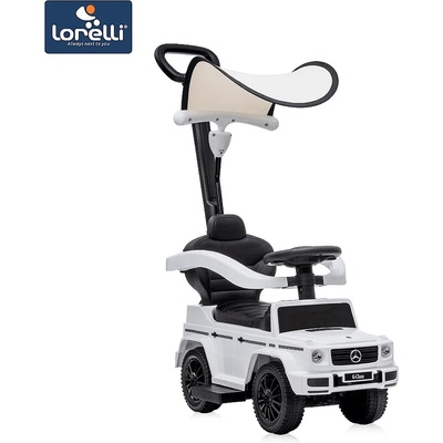 Lorelli КОЛА ЗА ЯЗДЕНЕ mercedes-g350d+ДРЪЖКА+СЕННИК БЯЛА