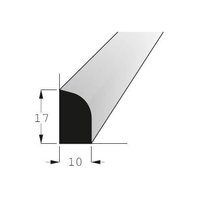 Lišta rohová vnitřní borovice 17x10mm, délka 240cm