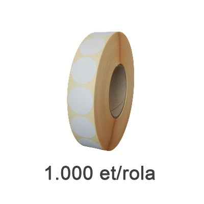 ZINTA Съмозалепващи TH етикети ZINTA, кръгли, 34mm, 1000 ет. / ролка (34X34X1000-TH-R)