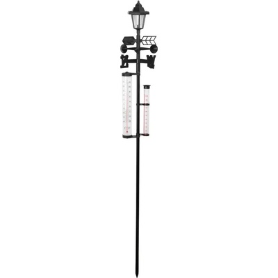 Meteostanica SWS29, 158 cm, záhradný zrážkomer, teplomer, solárna lampa, smer vetra