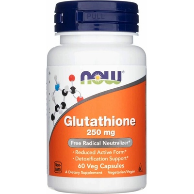 Now Foods Glutathion 250 mg 60 rastlinných kapsúl