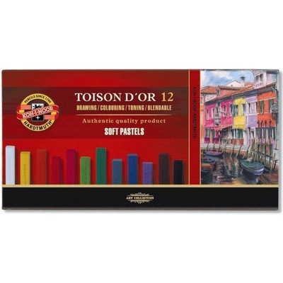 Toison d´or suché pastely soft pastel hranaté 12 ks