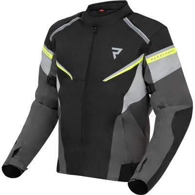 RebelHorn na Motorku Spark černá, šedá, Fluo žlutá