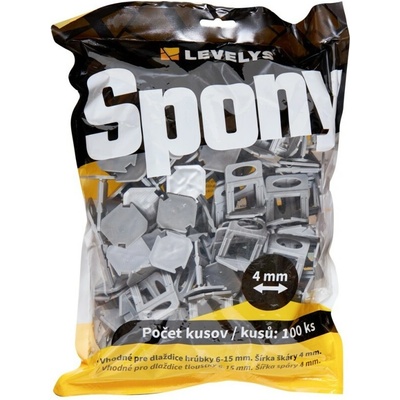 LEVELYS Spony 4mm - 4mm, 100ks
