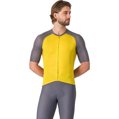 Castelli Unlimited Endurance 3 jersey Mango mojito/ Smoky gray-Elmwood