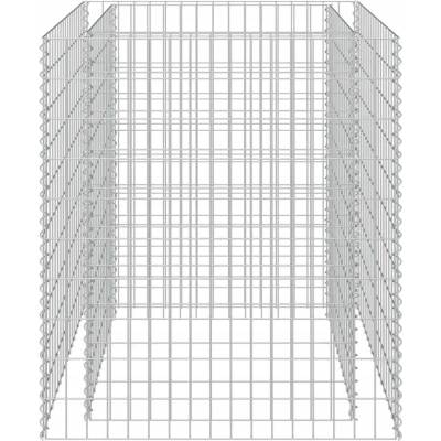VidaXL Květináč kovový šedý 90 x 90 x 100 cm