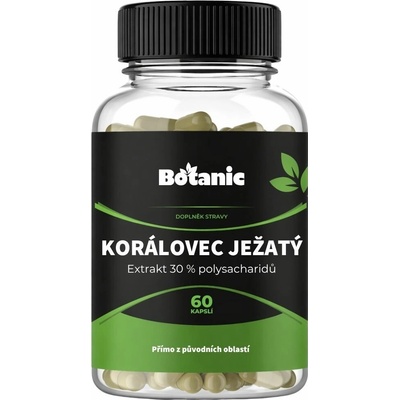 Botanic Korálovec ježatý Extrakt 30 % polysacharidů 60 kapslí