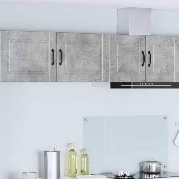 vidaXL Стенен шкаф PORTO 2 pcs Циментено сиво 50 x 31 x 40 см (885252)
