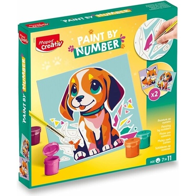 MAPED Maped Creativ Malování podle čísel - pes a liška