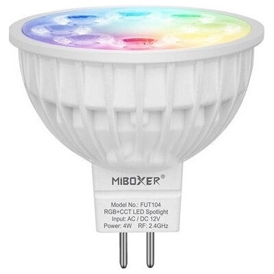 MiBoxer LED žiarovka MR16 ovládaná cez 2,4 Ghz, RGB + CCT