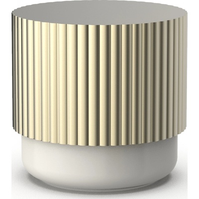 Decor Walther Koupelnová dóza Of Line se zlatým víkem 10 cm krémová