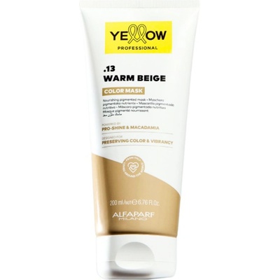Yellow Professional Color Mask Nourishing Pigmented Mask 200 ml - . 13 Warm Beige грижа за цвета . 13 Warm Beige
