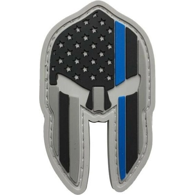 WARAGOD Nášivka 3D US Spartan Helmet blue line 7x4.2cm