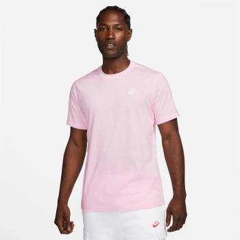 Nike Мъжка тениска Nike Sportswear Club T-Shirt Mens - Pink Foam/Wh SL