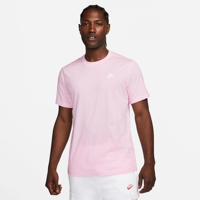 Nike Мъжка тениска Nike Sportswear Club T-Shirt Mens - Pink Foam/Wh SL
