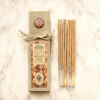 Banjara Vonné tyčinky Rituální pryskyřičné Sandalwood santalové dřevo 8 ks – Hledejceny.cz