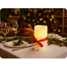 ACA Lighting LED sviečka s hviezdou 2xAA teplá biela IP20 X0711117