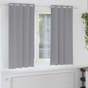 Pure Line Home Плътни завеси в цвят сив с метални халки, 2 бр. , 140 x 175 см - zalegloto - 53,00 лв