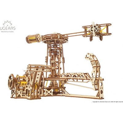 Ugears 3D puzzle Lokomotiva Letecký simulátor 726 ks