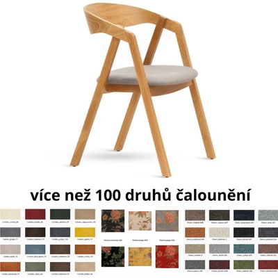 ITTC Stima Guru s čalouněným sedákem dub / lux 15 bordo