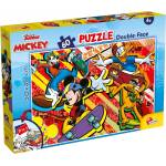 Lisciani Детски двулицев пъзел Lisciani - Mickey Mouse, 60 части (LI86535)