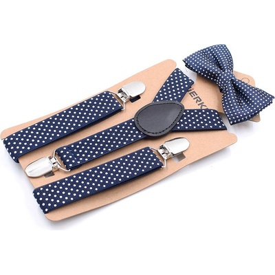 Amparo Miranda dětský set motýlek a kšandy MF02 tmavě modrý – Hledejceny.cz