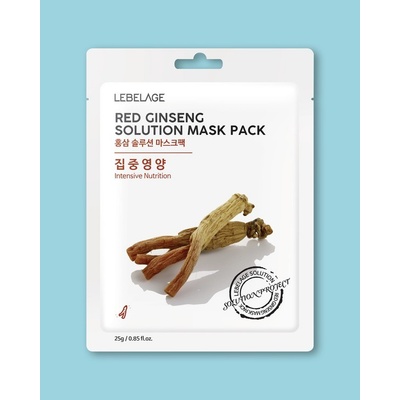 Lebelage Red Ginseng Solution Mask textílna maska ​​so ženšenom 23 ml