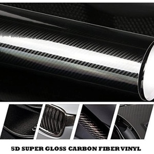  5d Декоративно автомобилно wrap фолио 1.52 x 18m черен карбон black carbon