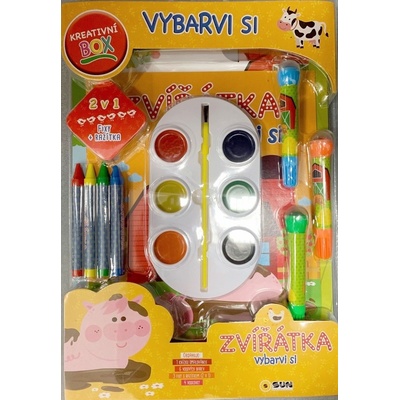 Kreativní box Vybarvi si Zvířátka ze statku