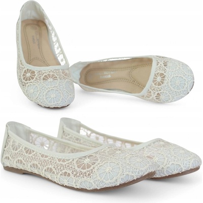 Detské čipkované baleríny letné balerínky 6479