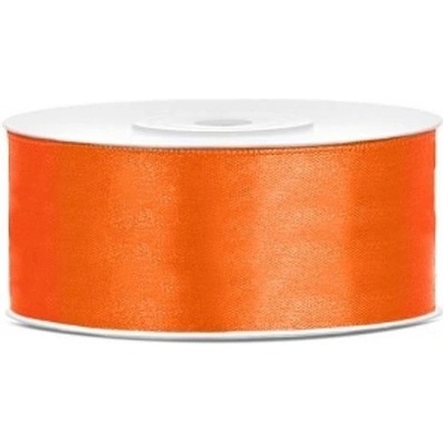 Saténová stuha oranžová 25 mm x 25 m