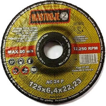 Nástroje cz Brusný kotouč 125 x 6,4 mm IM-2-125-6,4