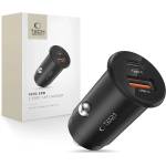 Tech-Protect CC02 дво-портово зарядно за кола PD35W/QC3.0 черно (5906302361038)