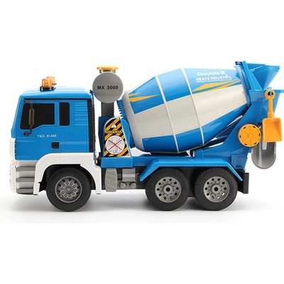 DOUBLE E MAN CONCRETE MIXER 4WD míchačka betonu zvukový modul LED funkční míchačka RTR 1:20